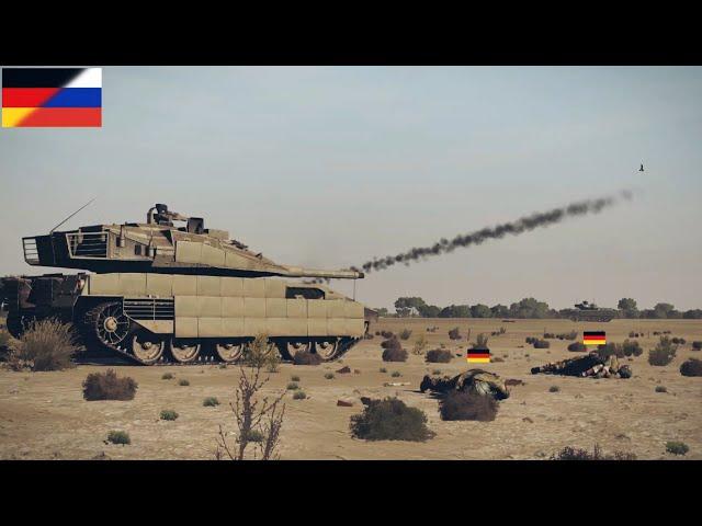 What a terrible war! 2000 French AMX-30 RC tanks destroyed by Russian T-14 Armata near Crimea