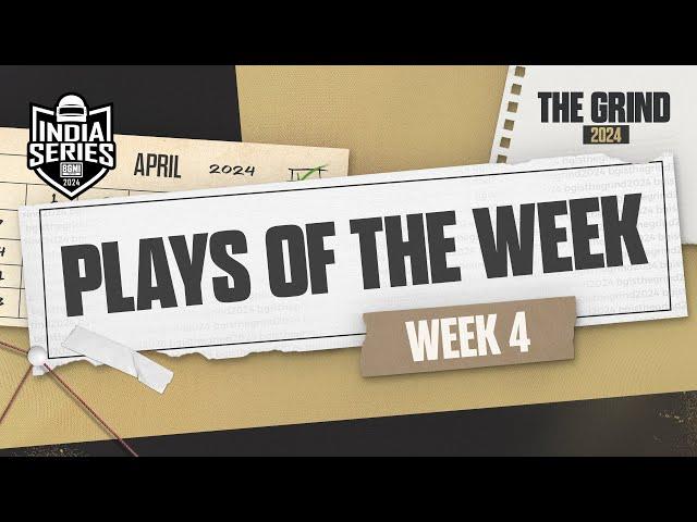 Plays of the Week | Week 4 | BGIS 2024