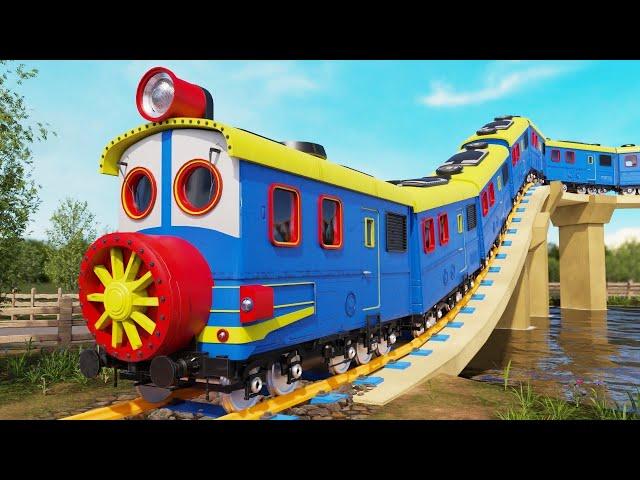 Toy Cartoon Train for Kids - Tomas Cartoon Videos - поезда для детей видео