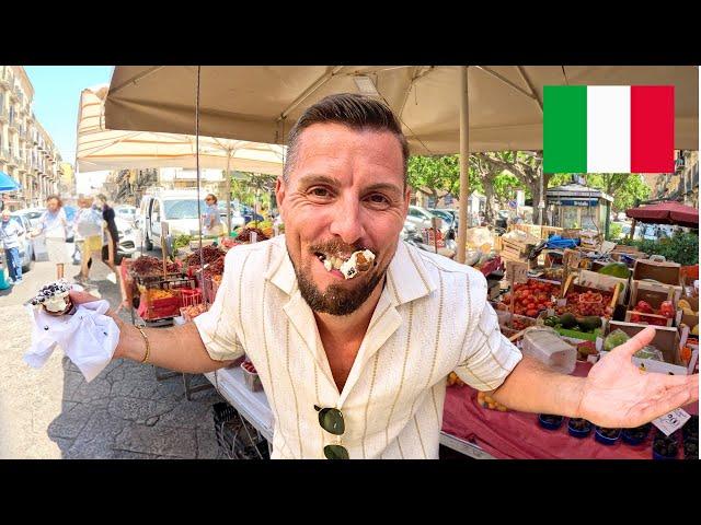 €2 Sicilian Street Food Hunt in Palermo (FULL DAY OF EATING!) 