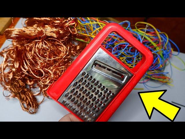 Stripping Copper Wires without Knives and special Devices | Easy and Fast