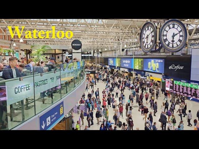 LONDON WATERLOO Station - Central London Train Station Walking Tour | 4K UK Travel