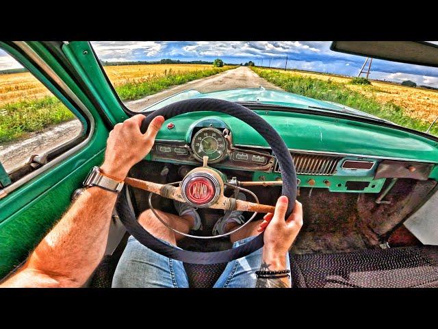 1963 Moskvich 407 1.4 MT - POV TEST DRIVE