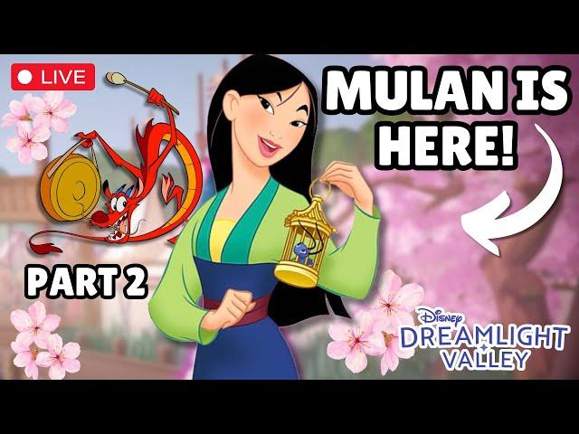 Part 2: ACCIDENTALLY ENDED MY STREAM FROM EXCITEMENT lol/ DISNEY DREAMLIGHT VALLEY// MULAN & MUSHU!