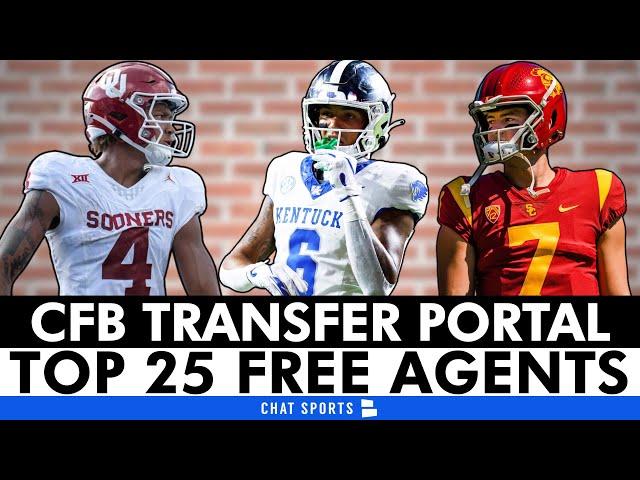 College Football Transfer Portal: Top 25 CFB FREE AGENTS Ft. Miller Moss, Nic Anderson & Dane Key