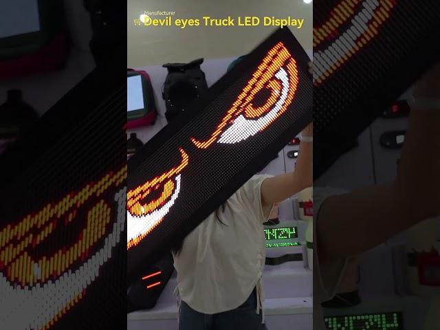 LED Car Devil Eye Screen Animation Advertising Flexible LED Panel For Car Shop#ledsign#ledscreen