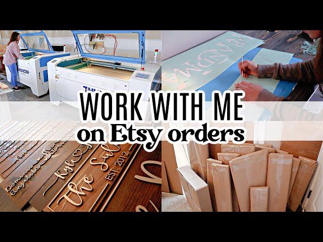 Work With Me On Etsy Orders | Small Business From Home!