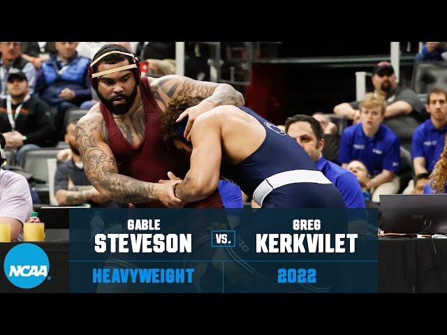 Gable Steveson vs. Greg Kerkvilet: 2022 NCAA wrestling championship semifinals (285 lb.)
