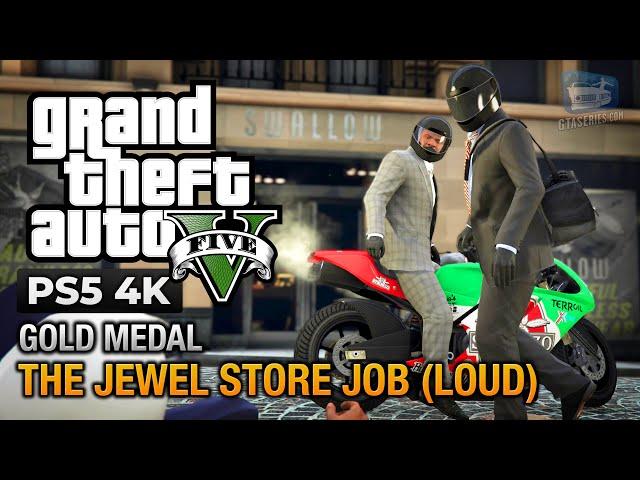 GTA 5 PS5 - Mission #14 - The Jewel Store Job Loud Approach [Gold Medal Guide - 4K 60fps]