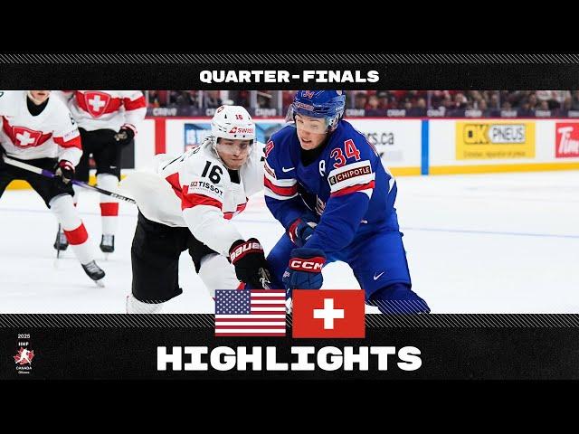 Highlights: USA vs Switzerland | 2025 #WorldJuniors