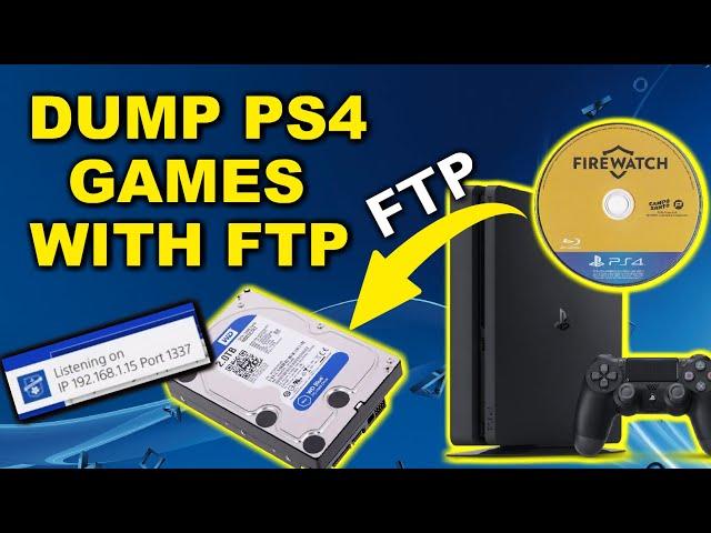 Dump PS4 Games to PC Through FTP Tutorial (ftpdump By Hippie68)