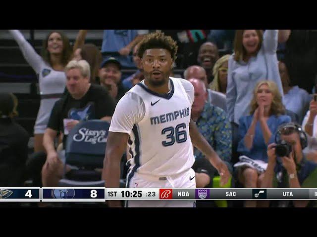 Marcus Smart Scores His First Points On The Grizzlies!