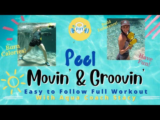 Pool Exercises  - Burn Calories, Lose Weight - FREE FULL LENGTH aqua workout Coach Stacy