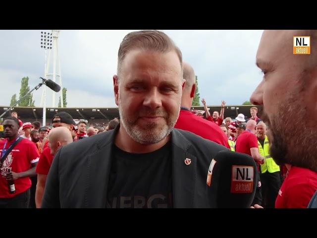 FC Energie Cottbus | Aufstieg in die dritte Liga! Präsident Sebastian Lemke nach der Partie