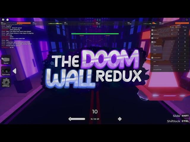 Doing parkour and failing miserably - The Doom Wall: Redux