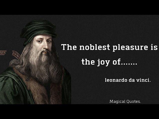 Famous quotes of Leonardo di vinci | Magical Quotes.