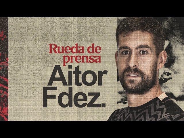 Rueda de prensa de renovación de Aitor Fernández | 26.11.2024