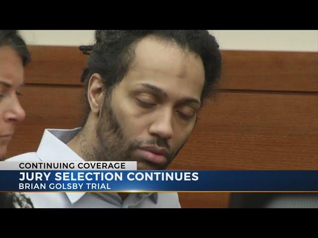 Jury selection continues in Golsby trial