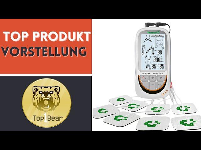  TESMED TE-880R Plus/ Wiederaufladbarer Muskelelektrostimulator, EMS, TENS, Massagefunktion