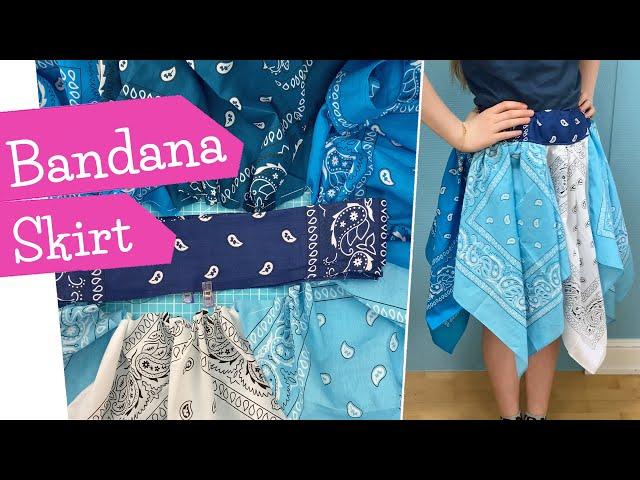 Rock aus Bandanas nähen | Banana Skirt Tutorial | Zipfelrock nähen | DIY Nähanleitung | mommymade