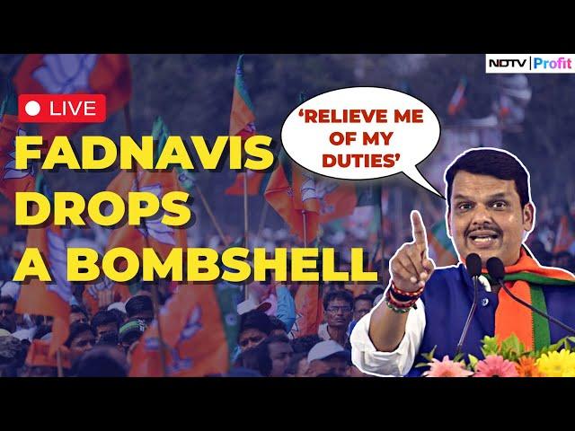 Devendra Fadnavis LIVE News | Fadnavis Seeks To Move Out Of Maharashtra Govt | Elections News