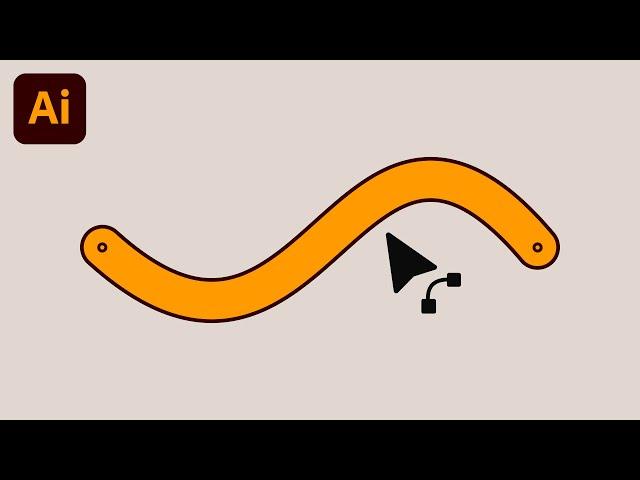 How to Bend Lines in Illustrator WITHOUT Pen Tool (Tutorial)