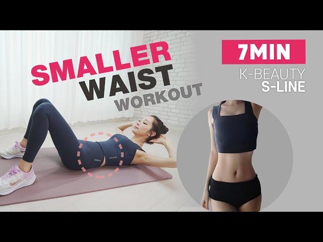 HOW TO GET A SMALLER WAIST/K POP BODY SHAPE/ 6 Min AB Seated Workout At Home / No Equipment