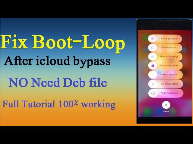 BOOM! Fixed bootloop & Restart After Bypass With SafeShutdown new method || no need Deb file