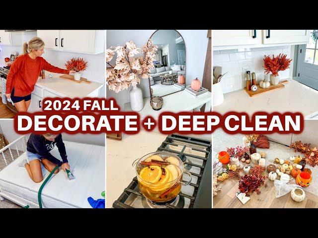 NEW  2024 FALL DECORATE + CLEAN WITH ME | FALL HOME DECOR 2024 | CLEANING MOTIVATION HOUSE CLEANING