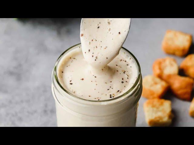 Delicious RAW VEGAN Caesar Dressing | no salt no oil no nuts! 