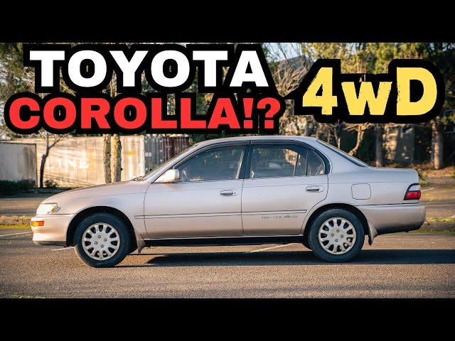 This JDM Toyota Corolla has 4WD and a DIFF LOCK?! 1993 Toyota Corolla 5 Speed AE104 Drive POV Review