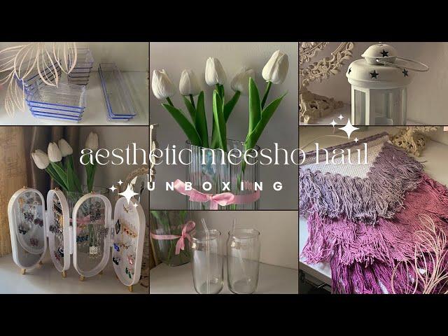 Aesthetic Meesho Haul Part 1  | cute home decor | outfits | accessories 