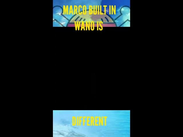 Marco Built in Wano is Different#onepiece#onepieceedit#marcothephoenix#wano