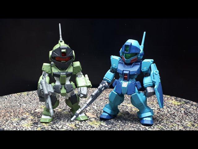 Gundam GM Sniper Custom 55 & GM Sniper2 234, by Bandai Converge