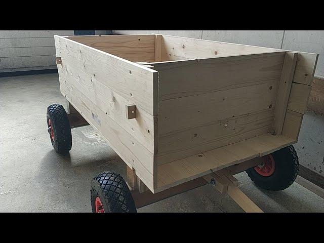 Making a DIY hand pulled wagon from wood