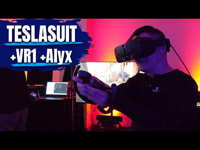 15,000 dollars of VR gear on my body!! TESLASUIT with Somnium VR1 and Half-Life: Alyx
