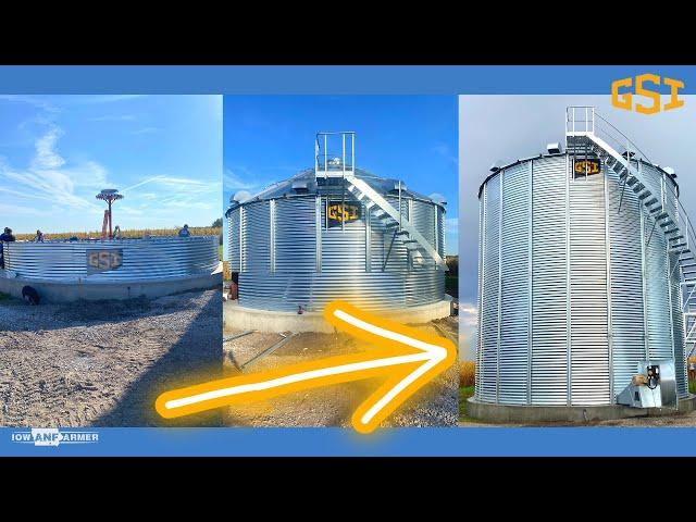 NEW! GSI Grain Bin Build - Start to Finish - On Farm Storage Project