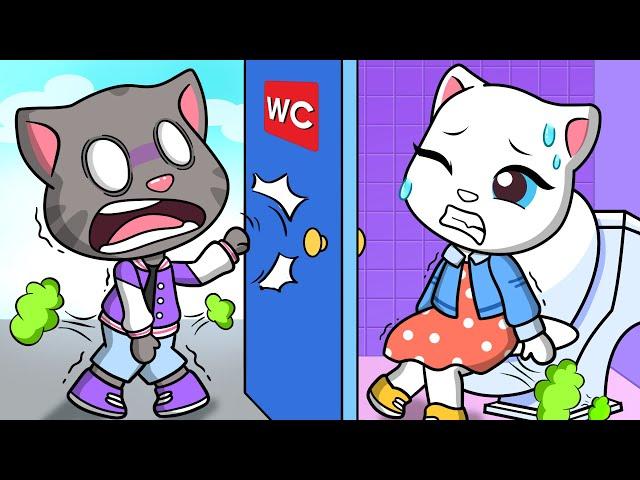 Please Open The Toilet Door! Part 2 | Talking Tom & Friends In Toca Life World | Tommy Toca