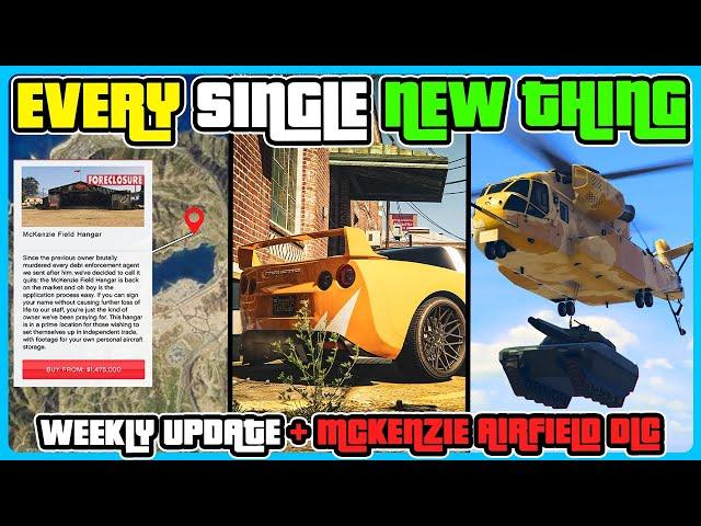 Every Single NEW Feature Added In The Mckenzie Field DLC (Oscar Guzman) GTA 5 Online Weekly Update