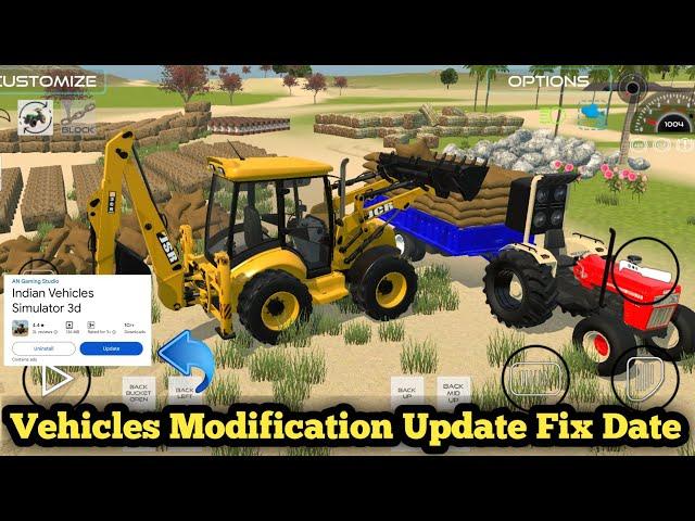 Vehicles Modification New Update Fix Date  In Indian Vehicles Simulator 3D New Update Fix Date 