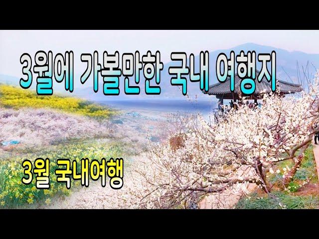 3월에 가면 좋은 국내 여행지 BEST3 /  3월 여행