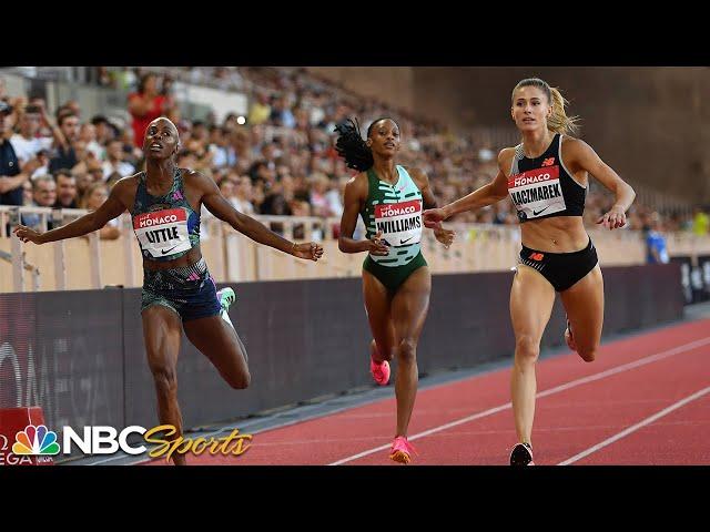 Natalia Kaczmarek & USA's Shamier Little take it to the wire in Monaco 400m | NBC Sports