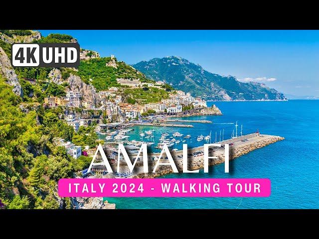 AMALFI Walking Tour 4K ITALY 2024  - Amalfi Coast Italy ️