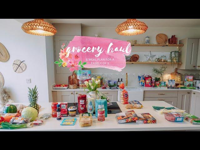 GROCERY HAUL & MEAL PLAN FOR A FAMILY OF FIVE | MARCH 2024