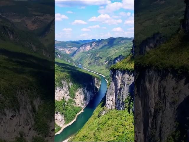 Mountains and rivers #drone #hills #viral