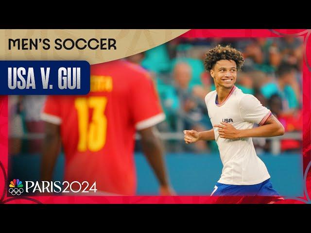 U.S. men's soccer handles business with a STOUT victory over Guinea | Paris Olympics | NBC Sports