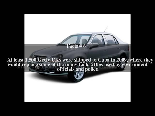 Geely CK Top # 13 Facts