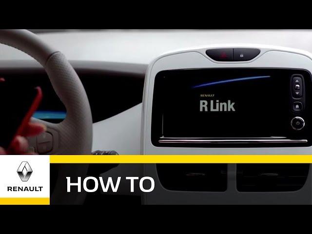 Renault R-Link - Pairing And Connecting