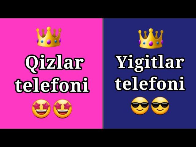Qizlar telafoni va Yigitlar telefonixonasitorti...