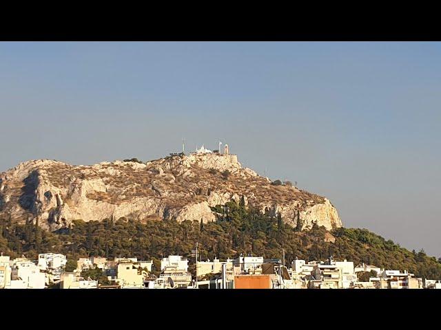 Cicadas, sunset and smoke from wildfires - Athens in August 2024